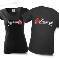 Trička pro páry nevěsty a ženichy